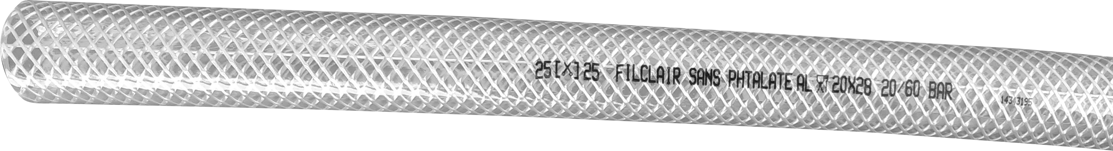 Tuyau souple FILCLAIR alimentaire transparent 6 x 12 mm - couronne de 25m
